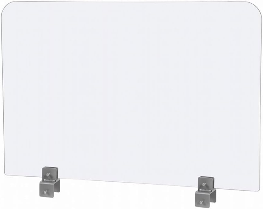 Boss Office Products Plexiglas Panel Cubical Clamps, 5-5/8in x 2-1/4in, Set Of 2 Clamps