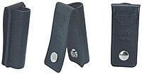 Maglite Black Plain Leather Holster for AA Cell Mini Flashlights