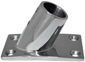 Whitecap 316 Stainless Steel 60 Deg Rectangular Base 1''