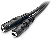 StarTech.com 3.5mm Headset Splitter Adapter (Combo to Separate Mic & Headphone)