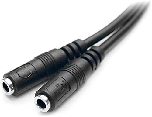 StarTech.com 3.5mm Headset Splitter Adapter (Combo to Separate Mic & Headphone)