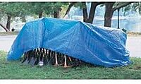 ANCHOR 8' x 12' Polyethylene Woven Tarpaulin - Reinforced, Grommets Every 3 ft