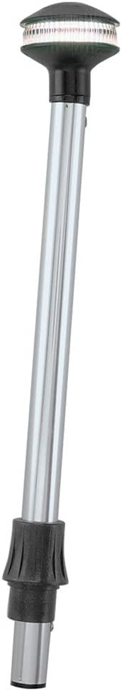 Perko 1440DP5CHR Inland-Series Reduced Glare White All-Round Pole Light - 42" Height, 0° Rake