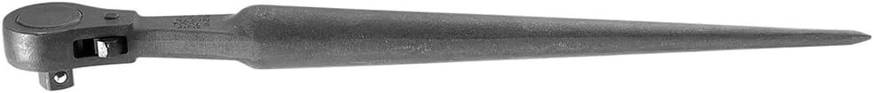 Klein Tools 3238 Ratcheting Wrench, Construction Spud Wrench, 1/2-Inch Drive, Forged From Alloy Steel