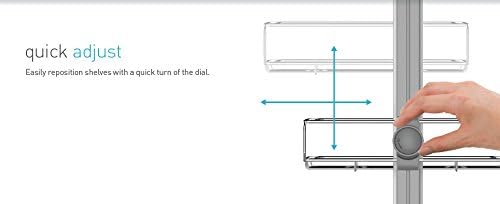 simplehuman Adjustable Shower Caddy, Stainless Steel and Anodized Aluminum Medium