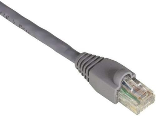 UNC / Unirise Cat6 Patch Cable - 1 ft Gray Booted RJ45