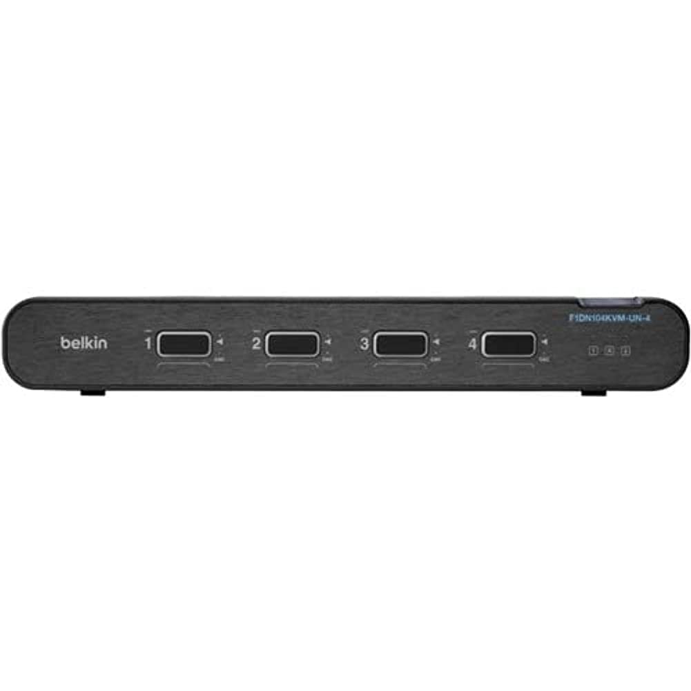 Belkin 2nd Gen Secure KVM Switch, 4-Port Single Head w/ CAC