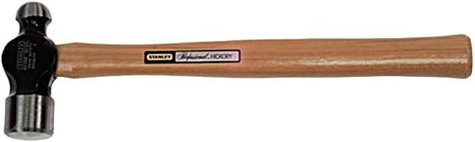 Black+Decker Ball Pein Hammer, Straight Hickory Handle, 15 in, High Carbon Steel 24 oz Head