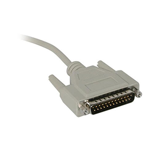 C2G 02518 DB9 Female to DB25 Male Serial RS232 Modem Cable, Beige (6 Feet, 1.82 Meters)