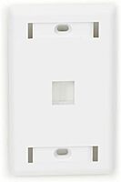Black Box GigaStation2 1 Socket Network Faceplate - 1 x Socket(s) - White