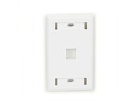Black Box GigaStation2 1 Socket Network Faceplate - 1 x Socket(s) - White