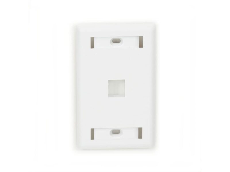 Black Box GigaStation2 1 Socket Network Faceplate - 1 x Socket(s) - White