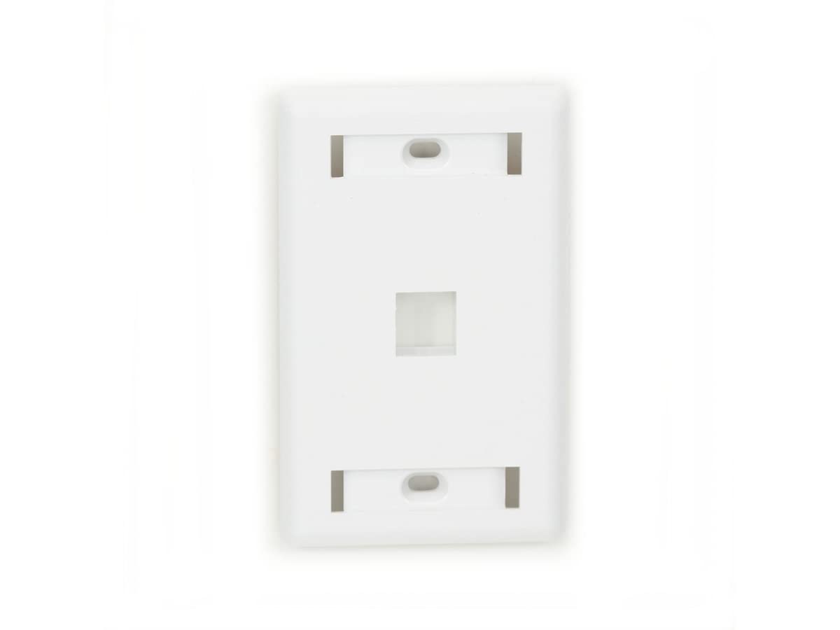 Black Box GigaStation2 1 Socket Network Faceplate - 1 x Socket(s) - White