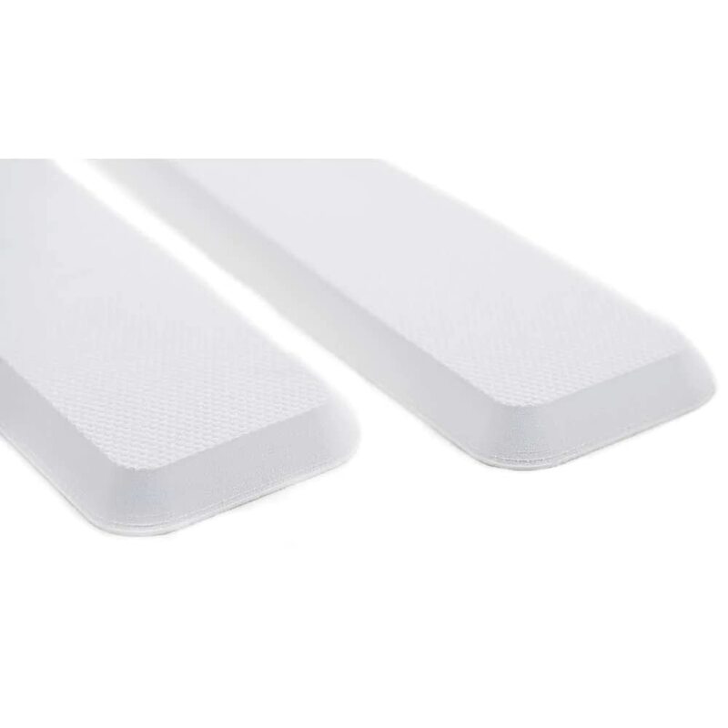 SeaDek Cockpit Coaming Bolster Set (2) - 4" x 39" & 20mm Thick - White w/Brushed Texture