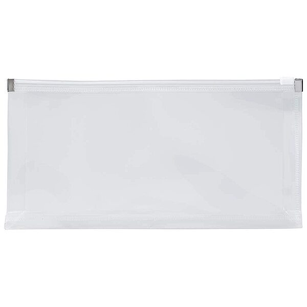 JAM PAPER Plastic Envelopes with Zip Closure