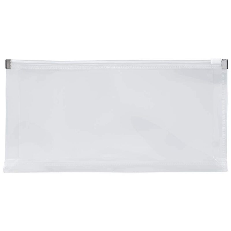JAM PAPER Plastic Envelopes with Zip Closure