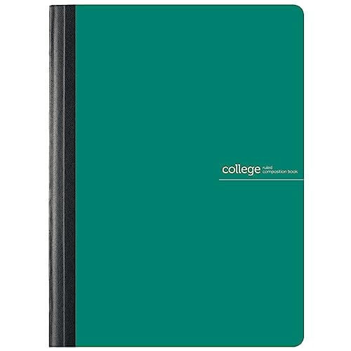 Office Depot® Brand Poly Composition Book, 7 1/2" x 9 3/4", College Ruled, 160 Pages (80 Sheets), Green