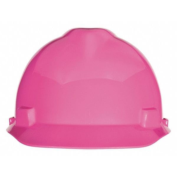 MSA 10155230 V-Gard Cap Style Safety Hard Hat With Fas-Trac III Ratchet Suspension | Polyethylene Shell