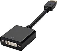 AddOn DisplayPort Male to DVI-I Female Adapter Cable, 8in, Black (DISPLAYPORT2DVI)