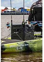 RAILBLAZA Gear Hub Kayak Fishing Crate - with 4 Internal Rod Holders, Storage for 8 TackleBoxes