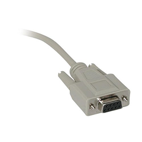 C2G 02518 DB9 Female to DB25 Male Serial RS232 Modem Cable, Beige (6 Feet, 1.82 Meters)