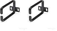StarTech.com Vertical Server Rack Cable Management D-Ring Hook - Steel, Black