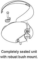 Hella Marine EuroLED 130 Touch - White/Red - Black Shroud