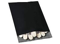 Partners Brand 10in x 13in Poly Mailers, Black, Case Of 100 Mailers
