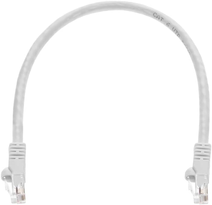 Monoprice 1FT 24AWG Cat6 550MHz UTP Ethernet Bare Copper Network Cable - White