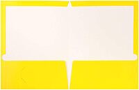 JAM PAPER Laminated Two-Pocket Glossy Presentation Folders - Letter Size