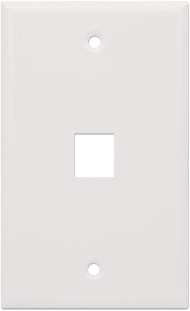 INTELLINET 1-Outlet Keystone Wall Plate