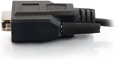 C2G 52030 DB9 M/F Serial RS232 Extension Cable, Black (6 Feet, 1.82 Meters)