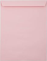 LUX 10 x 13 Open-End Envelopes, 80lb, Peel & Press Closure, Candy Pink - Pack of 50