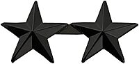 HERO'S PRIDE 2-Star Rank Insignia Five-Pointed Star Pin