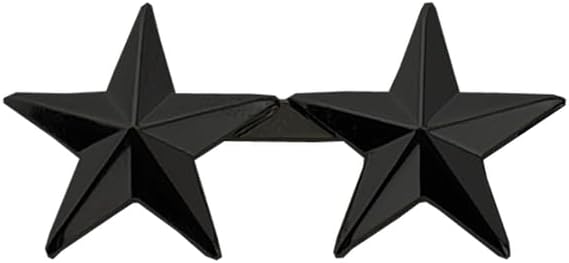 HERO'S PRIDE 2-Star Rank Insignia Five-Pointed Star Pin