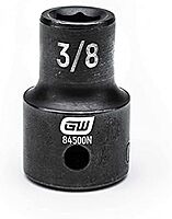 GEARWRENCH 39 Pc. 1/2" Drive 6 Pt. Impact Socket Set, Standard & Deep, SAE - 84947N, Black