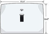 Hospeco Health Gards Lever Activated Toilet Seat Cover Dispenser System, White