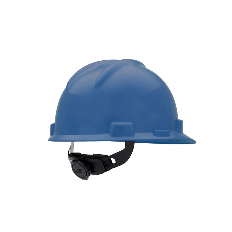 MSA 477483 V-Gard Cap Style Safety Hard Hat With Fas-Trac III Ratchet Suspension | Polyethylene Shell