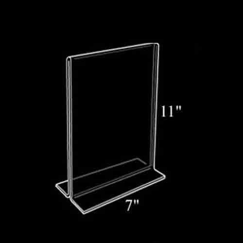 Azar Displays Double-Foot 2-Sided Acrylic Sign Holders