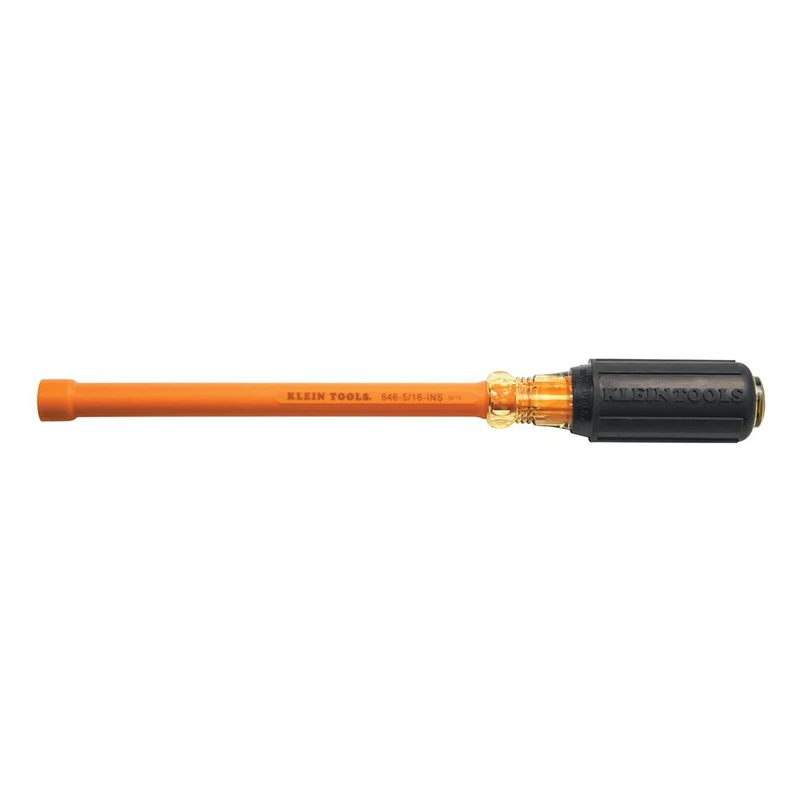Klein Tools Insulated Cushion-Grip Hollow-Shank Nut Driver