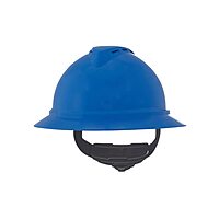 MSA V-Gard 500 Full-Brim Hard Hat with Fas-Trac III Ratchet Suspension