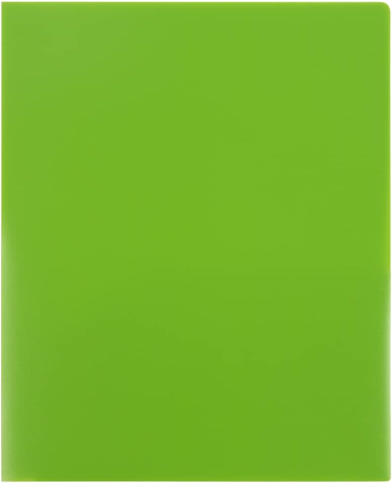 JAM Paper Heavy-Duty 2-Pocket Plastic Presentation Folders - Letter Size