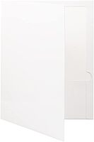 JAM PAPER Laminated Two-Pocket Glossy Presentation Folders - Letter Size