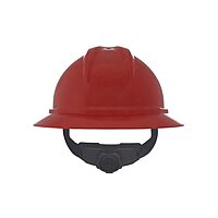 MSA V-Gard 500 Full-Brim Hard Hat with Fas-Trac III Ratchet Suspension