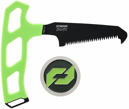 SCHRADE Isolate Bone Saw with Full-Tang SK5 Steel and Non-Slip Handle