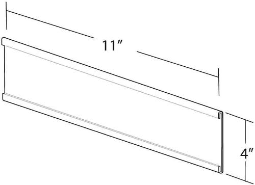 Azar Displays 199615 11-Inch Width by 4-Inch Height Adhesive Back Nameplate, 10-Pack