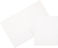 JAM PAPER Laminated Two-Pocket Glossy Presentation Folders - Letter Size