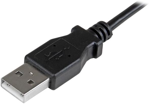 StarTech.com 1m 3ft Right Angle Micro-USB Charge-and-Sync Cable M/M - USB 2.0 A to Micro-USB - 30/24 AWG - USBAUB1MRA