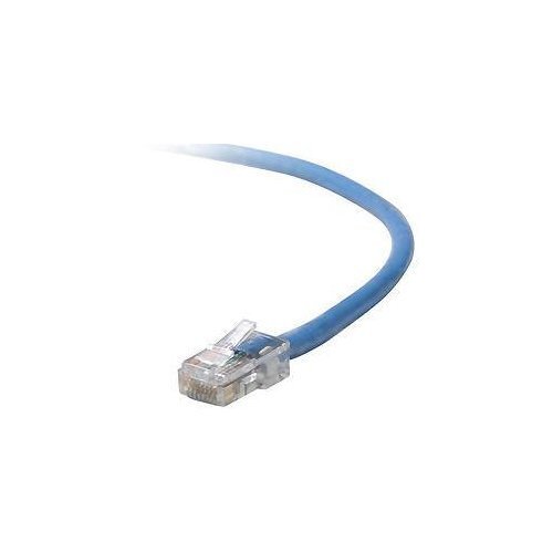 Belkin 6in Cat5e Networking Cable - Ethernet - RJ45 350mhz - Blue - Patch Cable - RJ-45 Male - RJ-45 Male - 6in - Blue