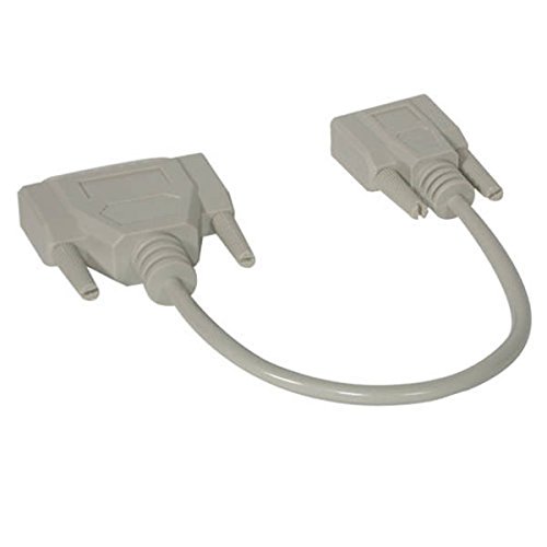C2G 02518 DB9 Female to DB25 Male Serial RS232 Modem Cable, Beige (6 Feet, 1.82 Meters)